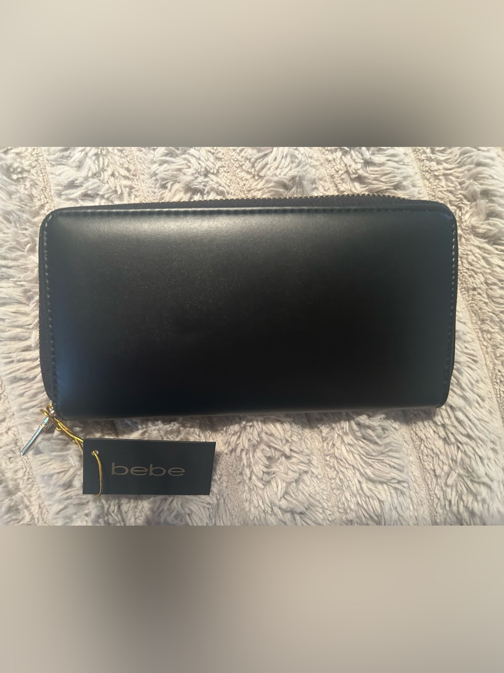 bebe NWT Black Melendy Zip-Around Wallet - Picture 2 of 4